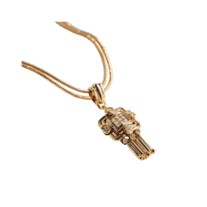 Vintage Medallion Italian Silver Necklace