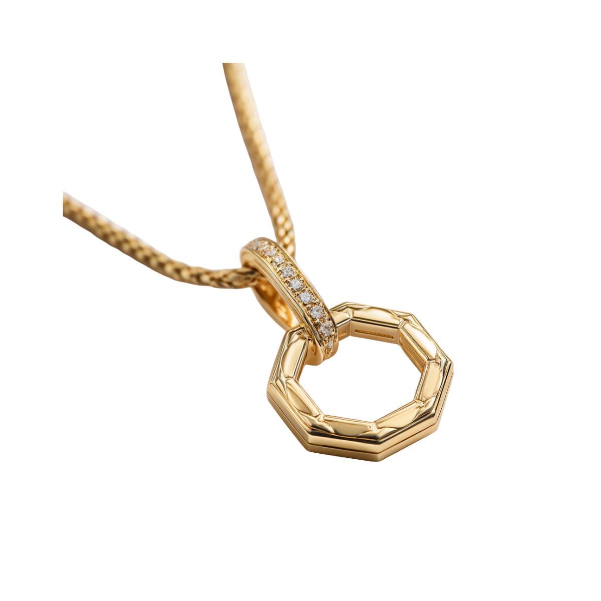 qwe (36) Gold Overlay Diamond Accent Initial Necklace