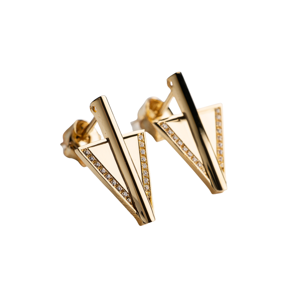 qwe (21) Round Fiery Created Pink Opal Stud Earrings