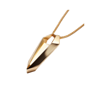 Gold Overlay Diamond Accent Initial Necklace